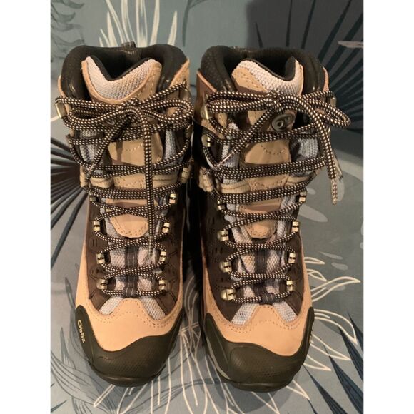 Oboz Beartooth B-Dry gray Waterproof Snow Work Hiking Boots women’s Sz 6 - Picture 6 of 11